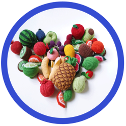 Crochet play food