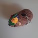Handmade crochet Awawa Rock Hyrax with propeller hat, rear view mirror, bag charm, keychain, summer lovers gift, Cape hyrax hanging