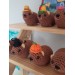 Handmade crochet Awawa Rock Hyrax with propeller hat, rear view mirror, bag charm, keychain, summer lovers gift, Cape hyrax hanging