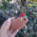 Handmade crochet Awawa Rock Hyrax with propeller hat, rear view mirror, bag charm, keychain, summer lovers gift, Cape hyrax hanging