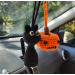 Black cat car charm and Halloween pumpkin