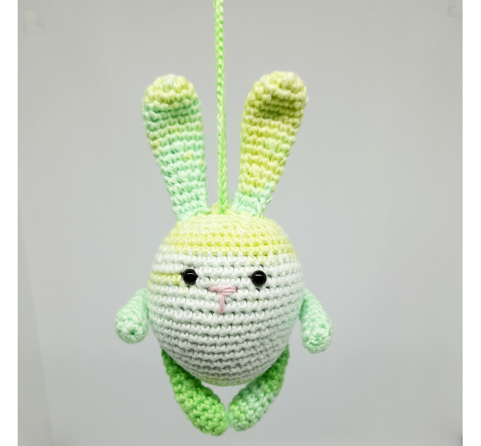 Hanging crochet cat turtle cute car accessories, rainbow unreal