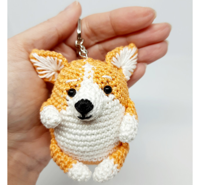 Giraffe car charm hanging crochet Rear view mirror cute car