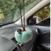 Crochet Halloween pumpkins, cute car charm for rear view mirror 
