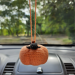 Crochet Halloween pumpkins, cute car charm for rear view mirror 