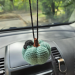 Crochet Halloween pumpkins, cute car charm for rear view mirror 