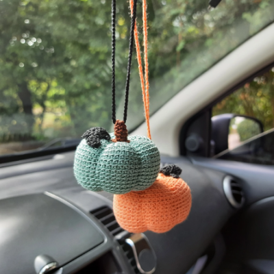 Husky car hanging crochet accessory Rear view mirror charm