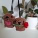 Crochet Rock Hyrax “Awawa” – Valentine’s Day Keychain / Bag Charm / Car charm