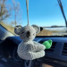 Rear view mirror charm Crochet koala bear car decorations