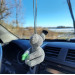 Rear view mirror charm Crochet koala bear car decorations