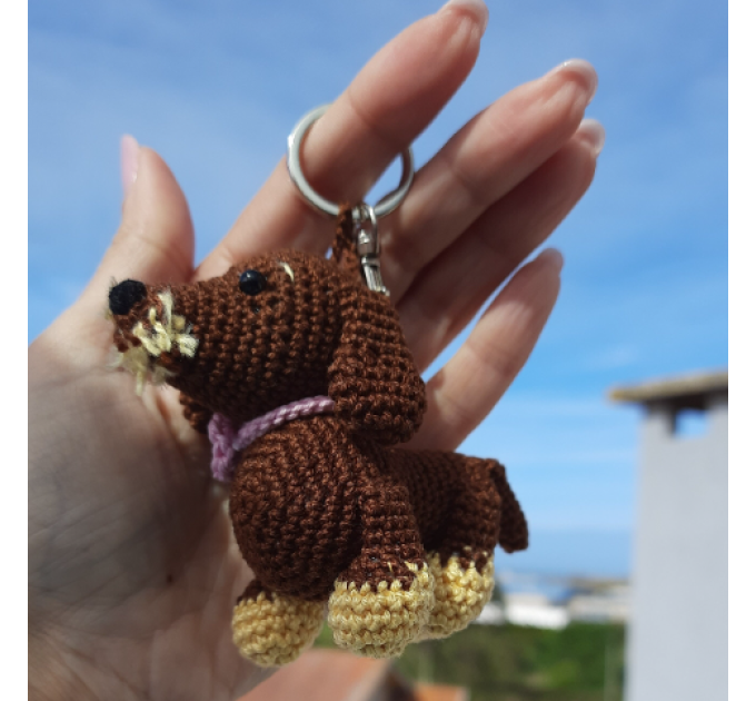 Crochet Pattern Dog Key Ring/ Bag Pendant