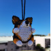Cute Crochet Corgi Charm for Your Rear View Mirror Dog lover gift crochet keychain backpack pendants trucker present
