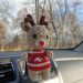 Deer car hanging crochet rear view mirror car charm
