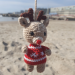Deer car hanging crochet rear view mirror car charm