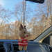 Deer car hanging crochet rear view mirror car charm