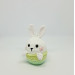 Easter bunny car charm accessories Hanging rabbit in basket car decorations Rear view mirror cute women's things