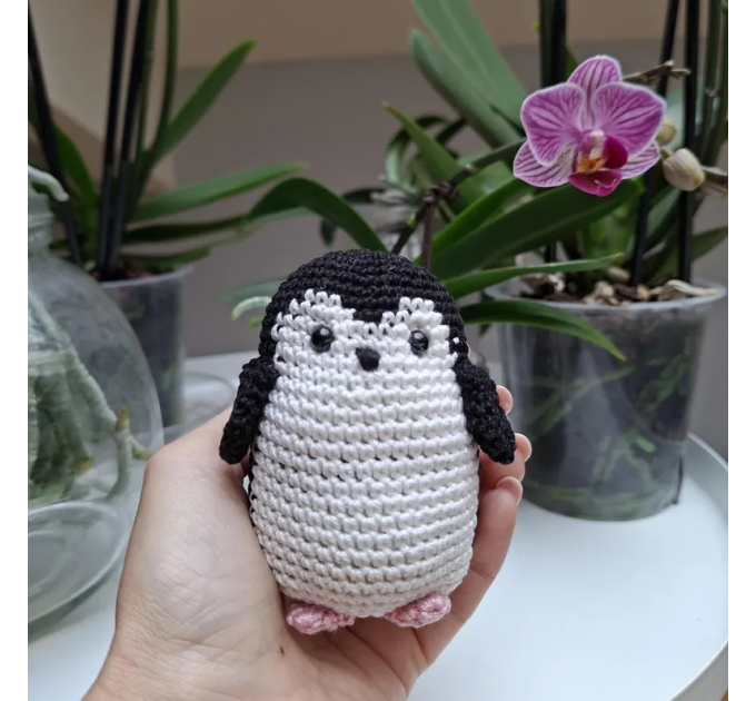 Funny Nihilist Penguin Crochet Keychain – “Why Not” Penguin Meme Car Charm, Backpack Pendant