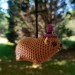 Halloween style Hyrax, handmade crochet awawa animal with Witch hat, Top hat, Pumpkin hat, unique rear view mirror charm, bag accessory, or keychain
