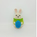 Rabbit with egg Easter crochet decorations for women Rear view mirror charm