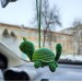 Hanging crochet cat turtle cute car accessories, rainbow unreal animal kids drawing