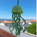 little crochet Jellyfish car charm for rear view mirror