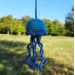 little crochet Jellyfish car charm for rear view mirror