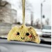 Pierogi hanging car accessory, Rear view mirror crochet charm, backpack pendant cute decorations