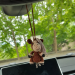 Rear view mirror charm horse, crochet keychain, backpack pendant