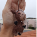 Rear view mirror charm horse, crochet keychain, backpack pendant