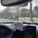 Rear view mirror opossum crochet cute accessory for car