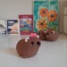 Rock Hyrax Wawa Awawa animal for rear view mirror, bag charm, keychain, Christmas ornament, handmade crochet gift, Cape hyrax hanging