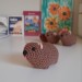 Rock Hyrax Wawa Awawa animal for rear view mirror, bag charm, keychain, Christmas ornament, handmade crochet gift, Cape hyrax hanging