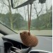 Rock Hyrax Wawa Awawa animal for rear view mirror, bag charm, keychain, Christmas ornament, handmade crochet gift, Cape hyrax hanging