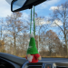 Scandinavian winter crochet hanging gnome cute car charm