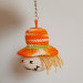 Scarecrow car charm, keychain, and Halloween ornament