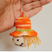 Scarecrow car charm, keychain, and Halloween ornament