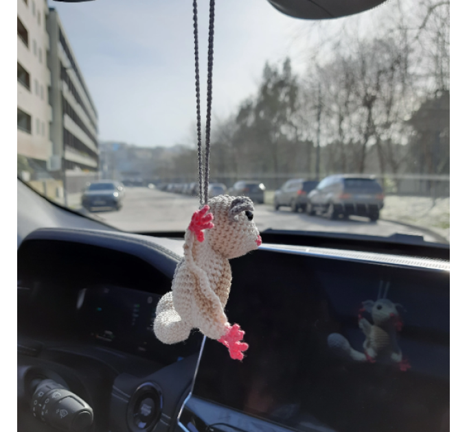 Sugar glider, possum, flying squirrel car charm for rear view mirror or keychain, backpack pendant