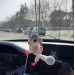 Sugar glider, possum, flying squirrel car charm for rear view mirror or keychain, backpack pendant