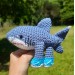Tralalero Tralala Italian Brainrot Animal crochet plushie, keychain or bag charm