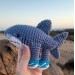 Tralalero Tralala Italian Brainrot Animal crochet plushie, keychain or bag charm