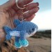 Tralalero Tralala Italian Brainrot Animal crochet plushie, keychain or bag charm