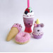 Play food set Crochet Milkshake Ice cream Donut Cupcake