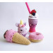 Play food set Crochet Milkshake Ice cream Donut Cupcake