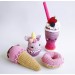 Play food set Crochet Milkshake Ice cream Donut Cupcake