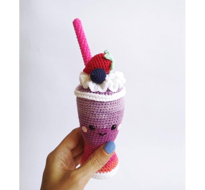 Play food set Crochet Milkshake Ice cream Donut Cupcake