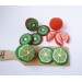 Crochet food fruit slice Tropical fruit toy Farmers market Montessori sensory toys materials First birthday gift