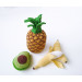 Crochet play food Pineapple play kitchen set fruit plushies Baby play gym eco toys Sensory toys baby