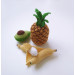 Crochet play food Pineapple play kitchen set fruit plushies Baby play gym eco toys Sensory toys baby