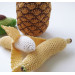 Crochet play food Pineapple play kitchen set fruit plushies Baby play gym eco toys Sensory toys baby