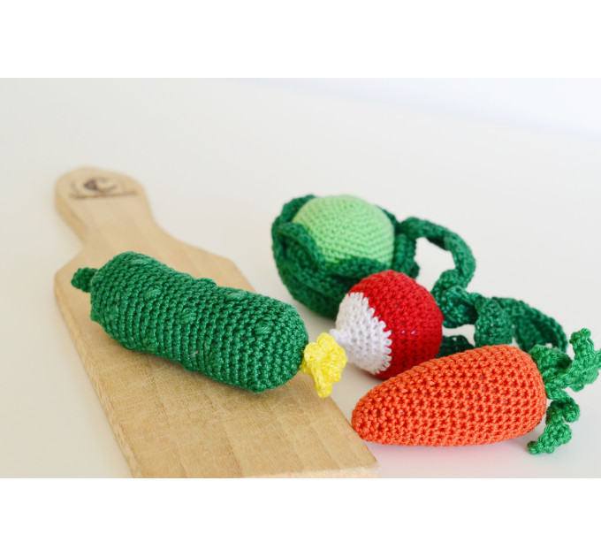 Kitchen play set Crochet vegetables